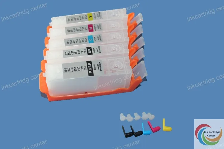 Cissplaza 6 шт. PGI 150 CLI-151 GY с чипом Arc перезаправляемый картридж для MG5610 MG6310 MG6610 MG7110 MG7510 IP8710 pgi-150