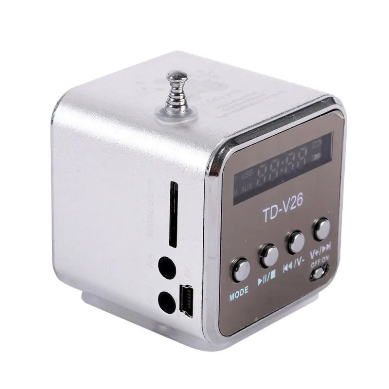Мини-динамик с ЖК-экраном, микро-SD карта игровой динамик, портативный MP3 музыкальный плеер, поддержка fm-радио