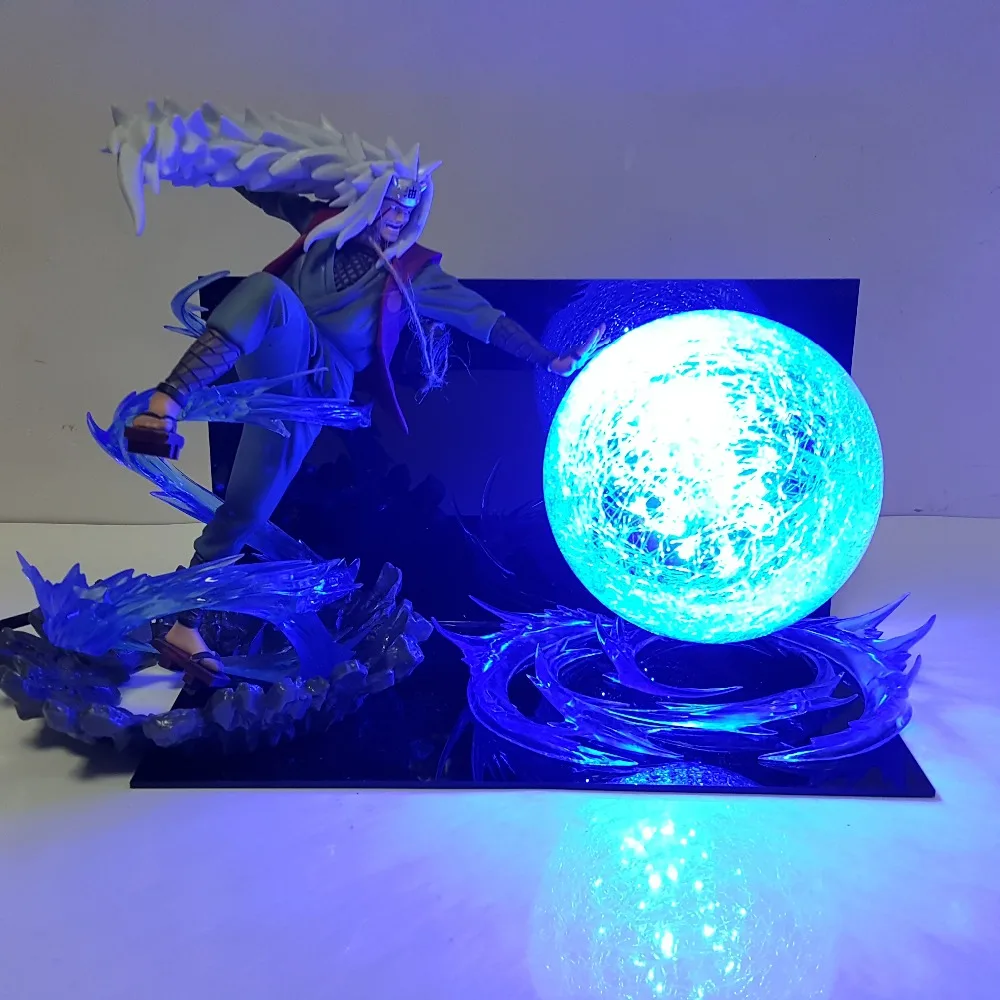 Героя аниме Наруто Джирайя Rasengan светодиодный светильник Рисунок Аниме Драконий