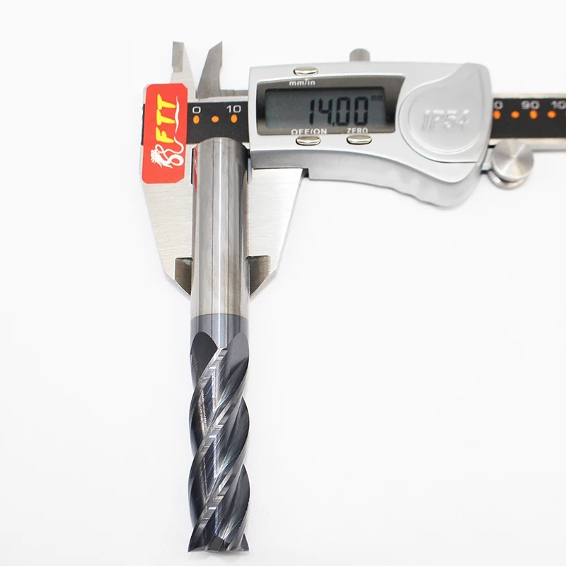 1 шт. HRC50 14 мм твердосплавные торцевые фрезы торцевая фреза D14X40LXD14X100L 4 канавки