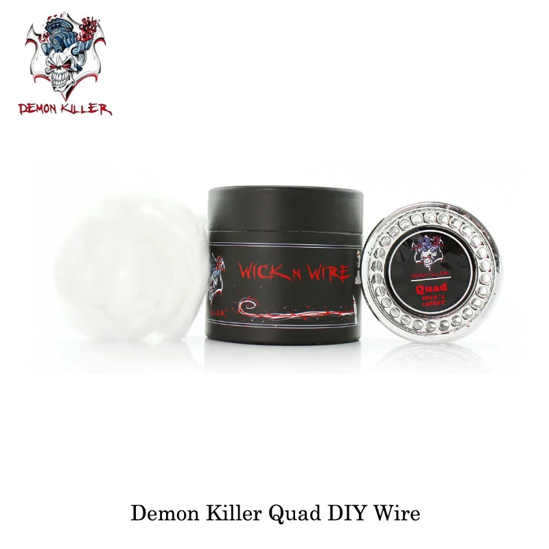 Оригинальный Demon killer Клэптон Тигр quad twisted alien fused clapton плоский витой mix wire vape elektronik