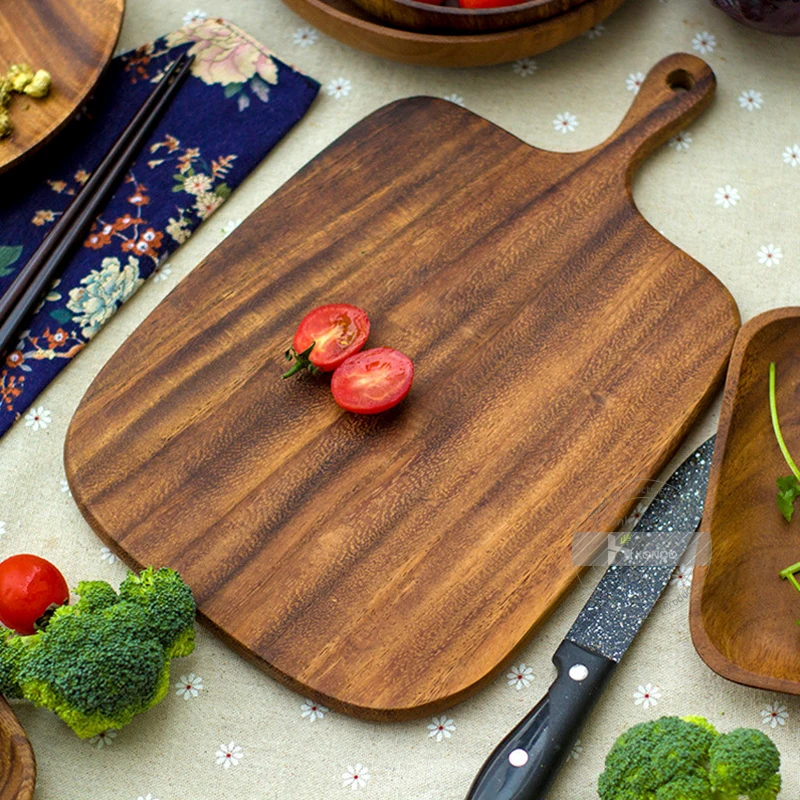 KONCO деревянная разделочная доска, кухонные Разделочные Блоки, натуральное дерево, Для Выпечки Пиццы, хлеба, разделочная доска, кухонные гаджеты