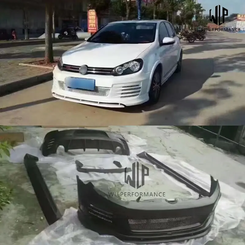 Неокрашенные комплекты для кузова автомобиля Golf 6 PP передний задний бампер