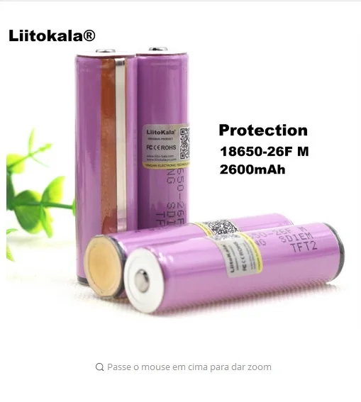 1 шт. Liitokala ICR18650 26F оригиналы 3 7 в 18650 2600AMH литиевый блок управления аккумулятором