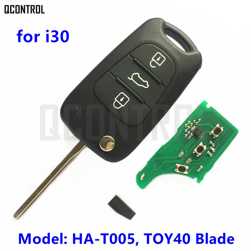 QCONTROL дистанционный ключ для HYUNDAI i30 433 МГц TOY40 брелок ключа ID46|Ключ от авто| |