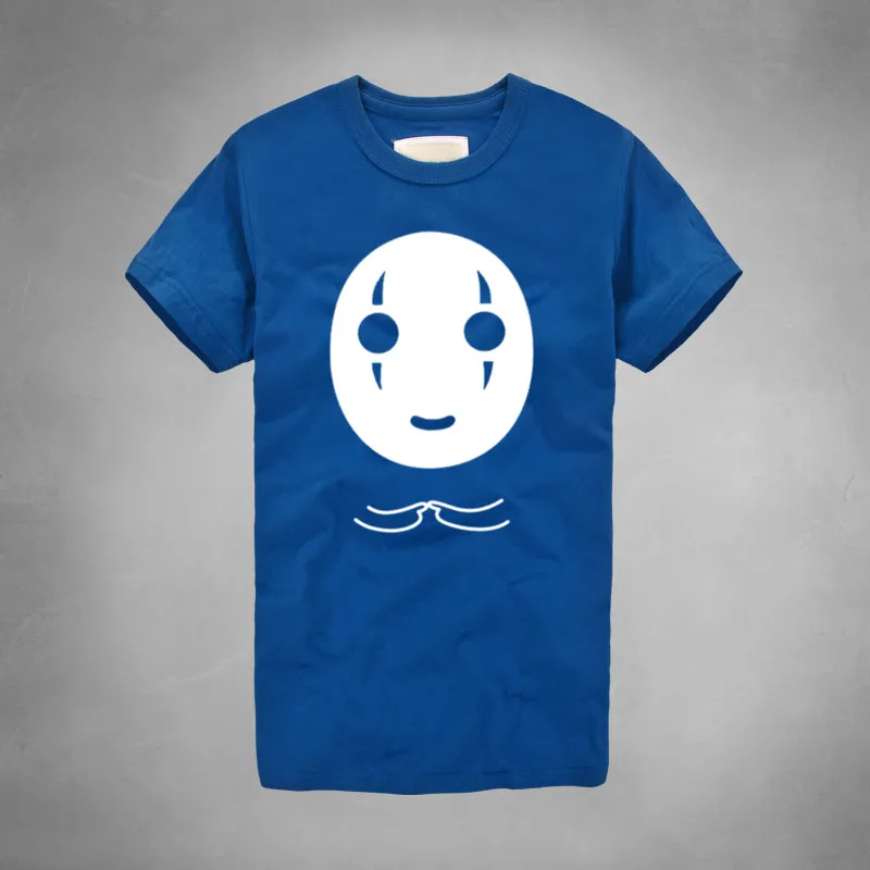 Футболка с надписью Spirited Away No Face Man аниме Миядзаки Хаяо гхибли для мальчиков Sen to