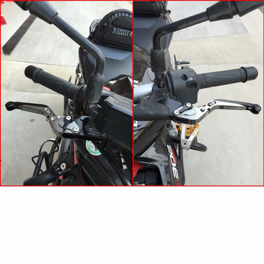 Золотые ЧПУ регулируемые складные выдвижные рычаги тормоза мотоцикла сцепления