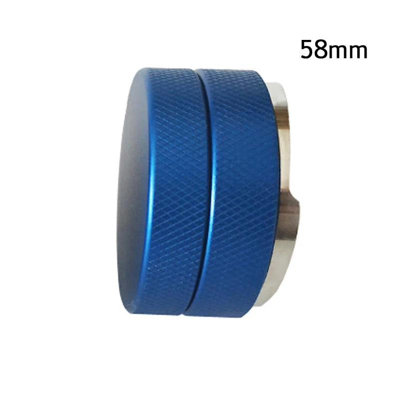 Blue Color 58mm 51/58 мм 304 Нержавеющая сталь Кофе основание темпера прозрачное тело бариста Es Пресс o Кофе Пресс Кофе порошок молоток - Цвет: Blue Color 58mm