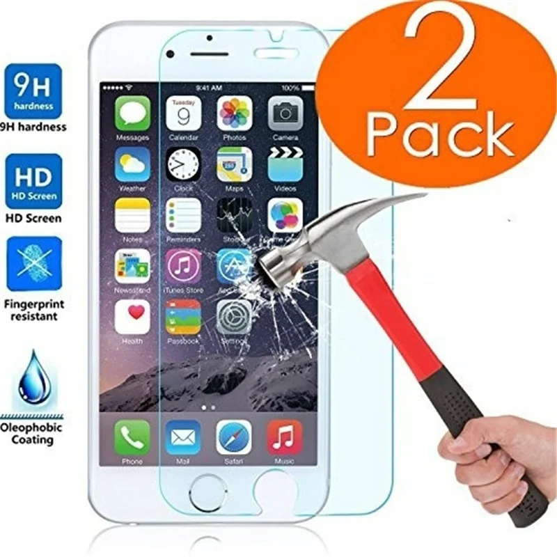 Закаленное стекло Pelicula De Vidro защитная пленка для экрана телефона IPhon IPhone 4 5 5S SE 6 6S 7