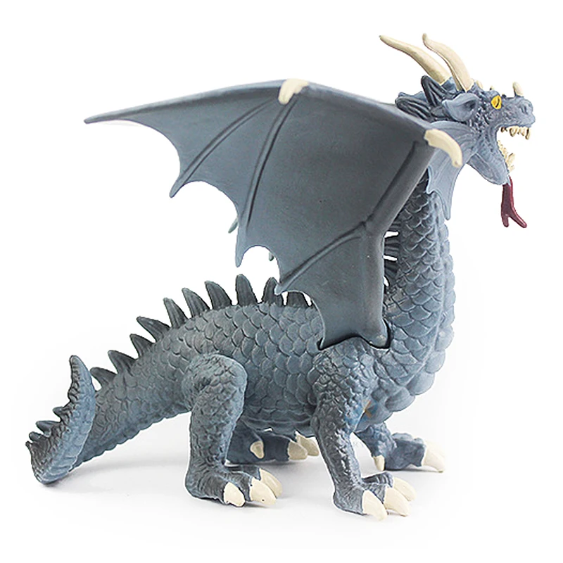 Синий дракон rhaegal модель игрушки змей Дракон Игра престолов пластик Твердые ToysA