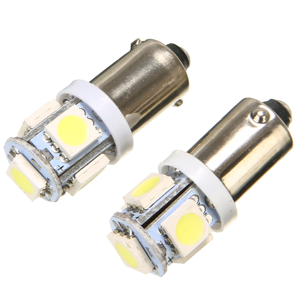 Для автомобильного освещения 10 шт./лот T11 BA9S 5050 5 SMD светодиодная белая лампа