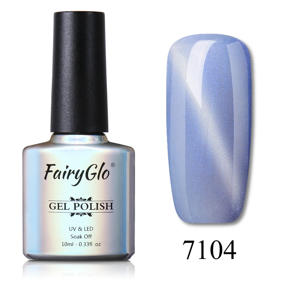 FairyGlo 10 мл Seashell Гель-лак для ногтей с эффектом «кошачий глаз» лак Soak Off УФ-гель для ногтей Гибридный лак краска Gellak Lucky лак для нейл-арта - Цвет: BKMY7104