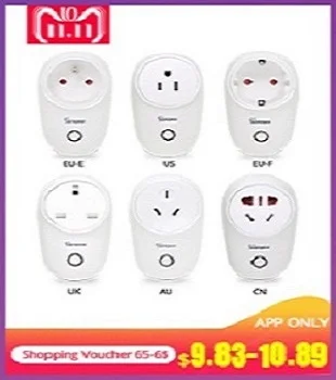 SONOFF S26 US/UK/CN/AU/EU wifi умная розетка, светильник, таймер, 220 В, беспроводной пульт дистанционного управления Alexa Google Home