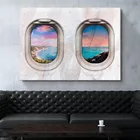 Модульный плакат, 1 шт., для домашнего декора, Картина на холсте, для путешествий, самолетов, Современная Настенная живопись, пейзаж, картины в рамке для гостиной