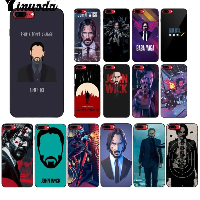 Yinuoda John Wick Black Soft Shell Phone Cover for Apple iPhone 8 7 6 6S Plus X XS MAX 5 5S SE XR Mobile Cases | Мобильные телефоны