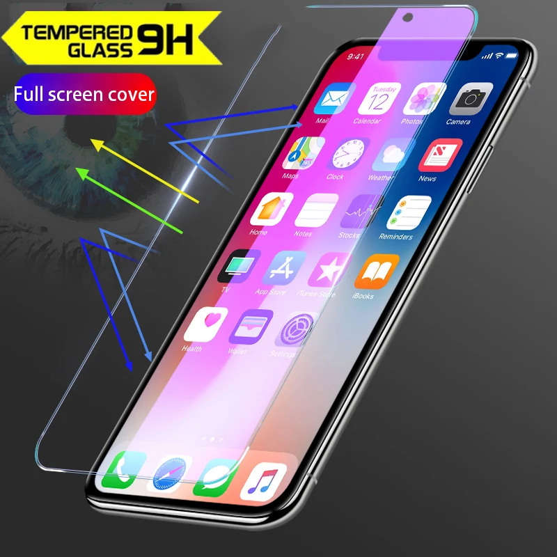 Лот 3 шт. для Meizu 16X16 S Pro7 Plus 3D Анти-Blu-Ray Глянцевая закаленная пленка полного