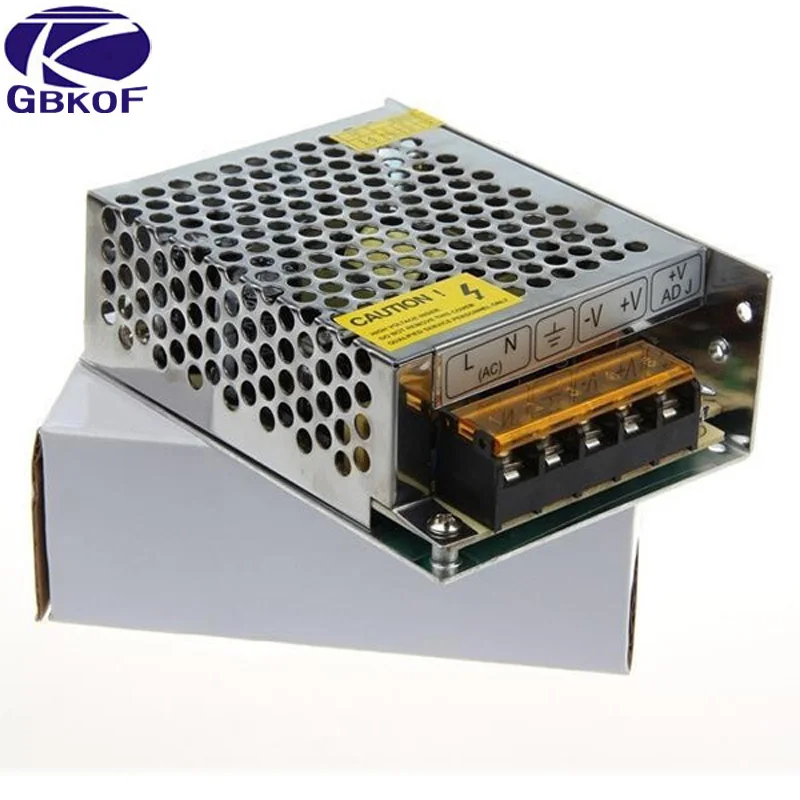 Питание DC 12V 1A 2A 3A 5A 10A 12A 15A 20A 30A светильник ing трансформатор для Светодиодные ленты