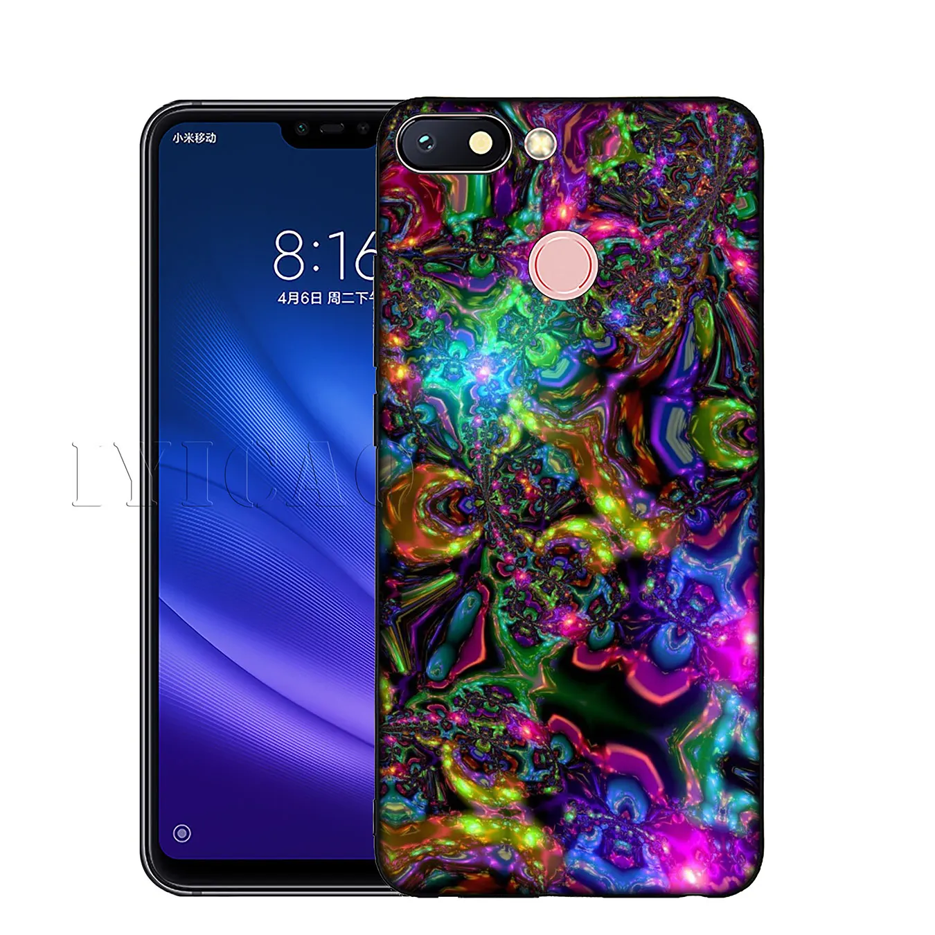 IYICAO Colourful Psychedelic Trippy Art Soft Phone Case for Xiaomi Mi 10 9 9T CC9 CC9E 8 SE A3 Pro A1 A2 Lite 6 pocophone f1 |
