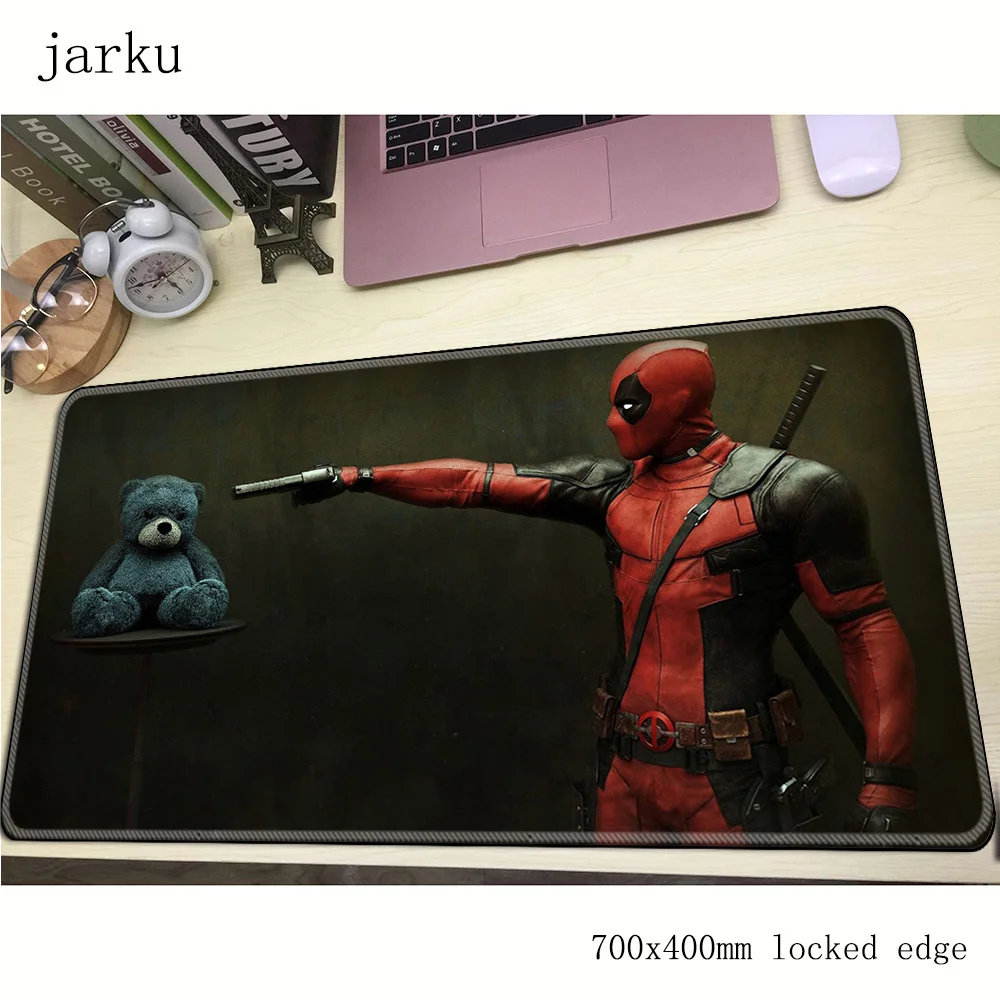 Фильма Дэдпул Рубашки коврик для игровой мыши 700x400X3MM массового узор гель
