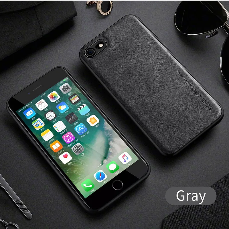 Чехол X Level для iPhone SE 2 2020 8 7 6 6S Plus кожаный|Бамперы| |