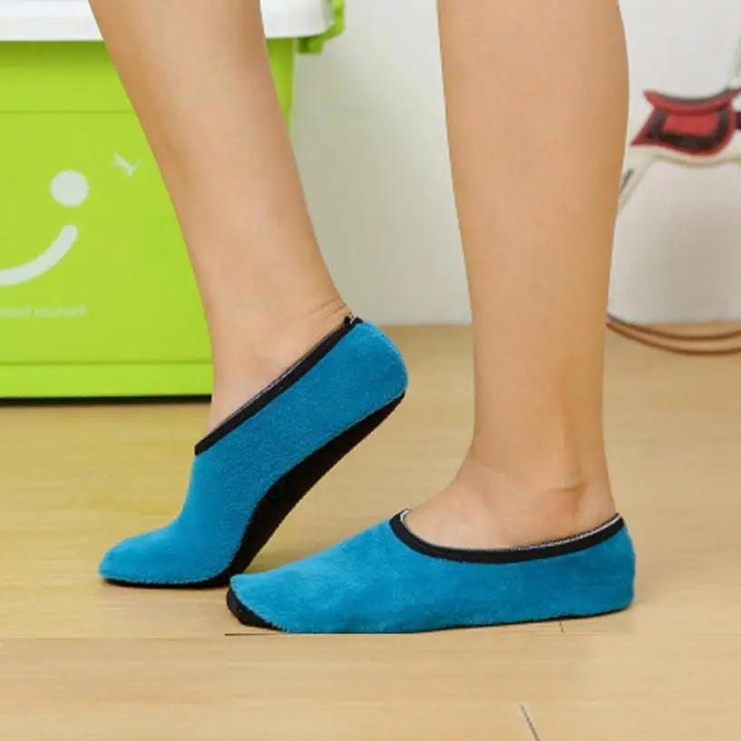 Новые носки женские и мужские летние хлопковые нескользящие тапочки для женщин