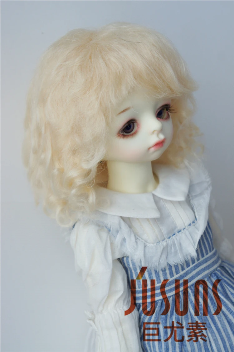 JD012 Модный мягкий мохеровый BJD кукольный парик милый 9 10 дюймов кукольные парики