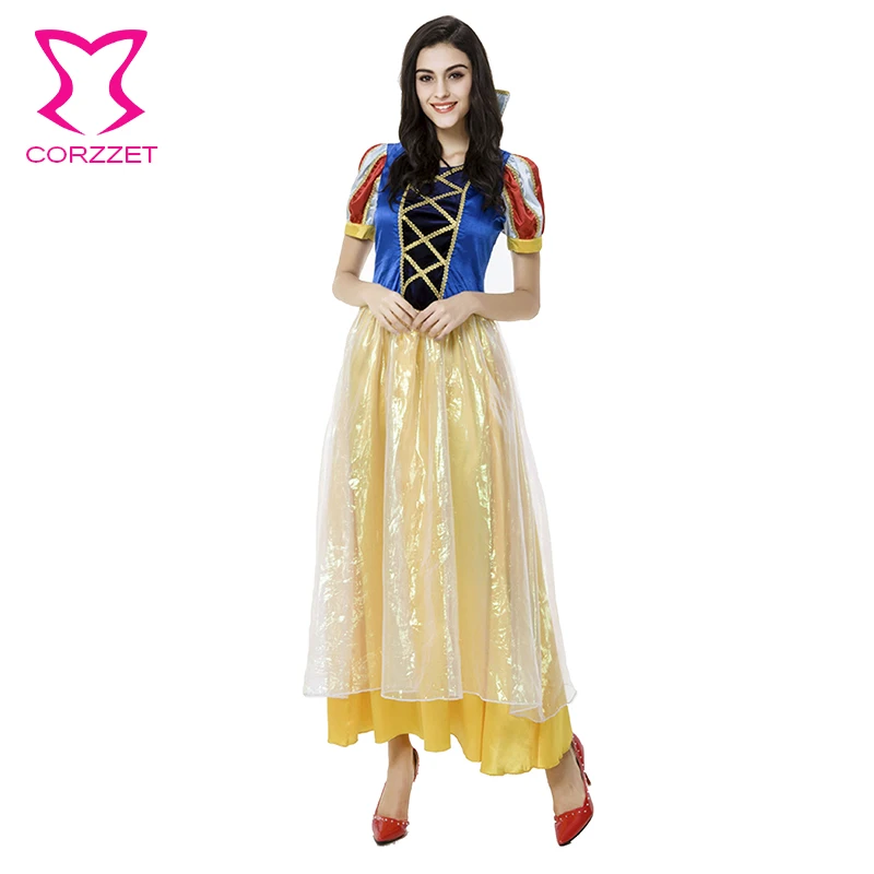 Женский костюм Белоснежки для ролевых игр принцессы большие размеры нарядное