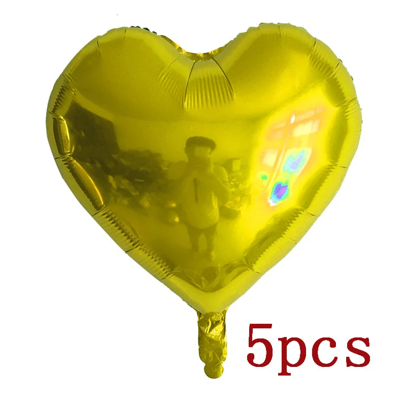 Gold Heart Металлические латексные шары золотого и серебряного цвета, 18, 20, 30, 40, 50, 60 лет, вечерние шары с цифрами на день рождения, юбилей, подарок для взрослых - Цвет: Gold Heart