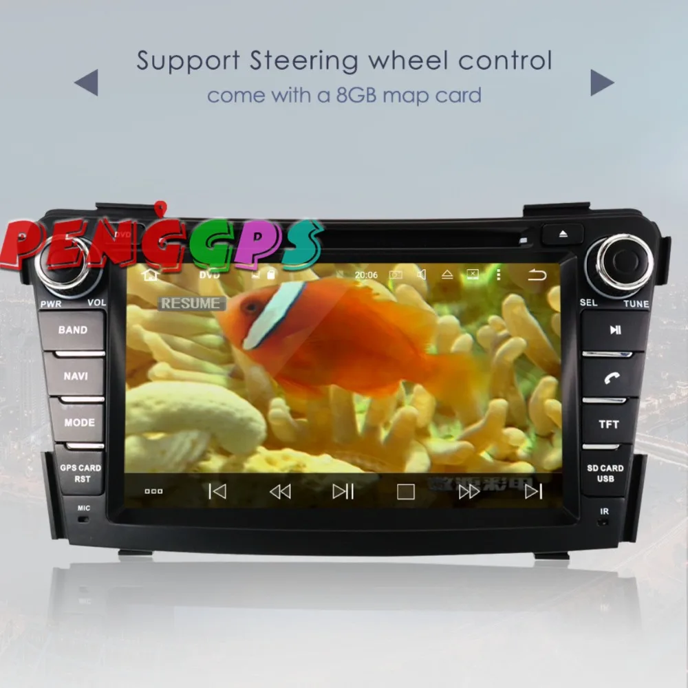 Новейший Android 8 0 7 1 автомобильный радиоприемник gps навигация dvd плеер для HYUNDAI I40 I 40