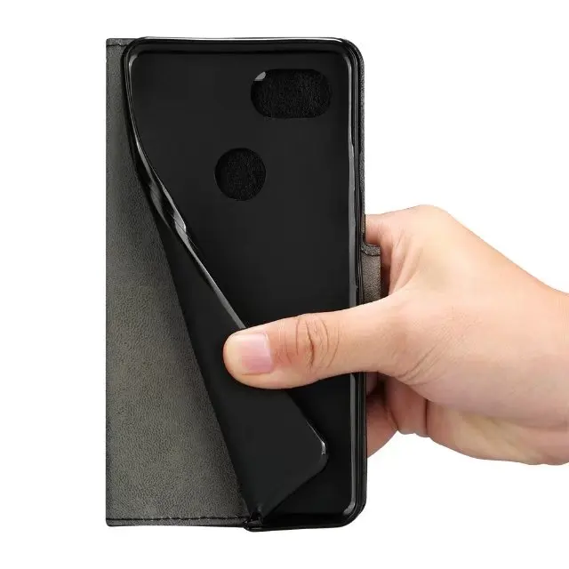 Кожаный чехол-кошелек из искусственной кожи для Google Pixel 2 XL откидной Чехол с