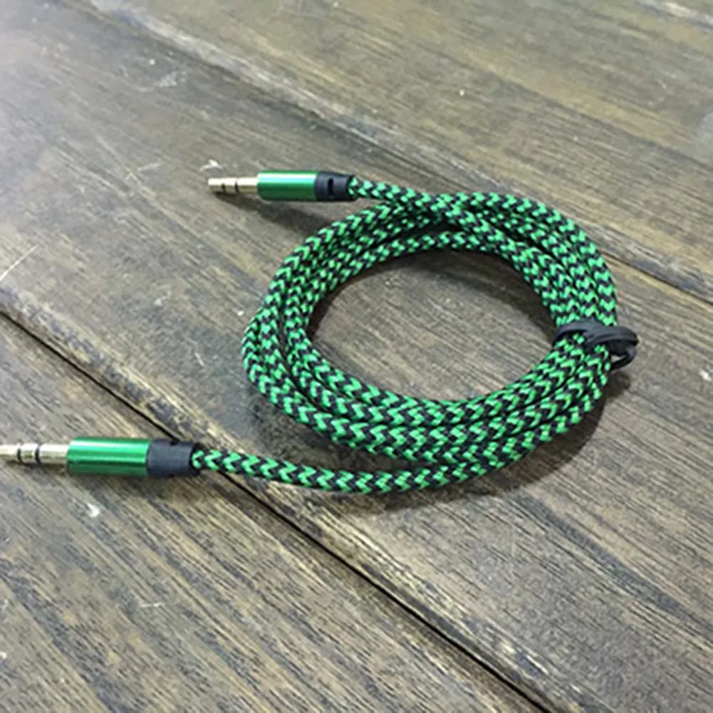 1 м аудио кабель уникальный Плетеный тканевый пеньковый Канат 3 5 мм домкраты