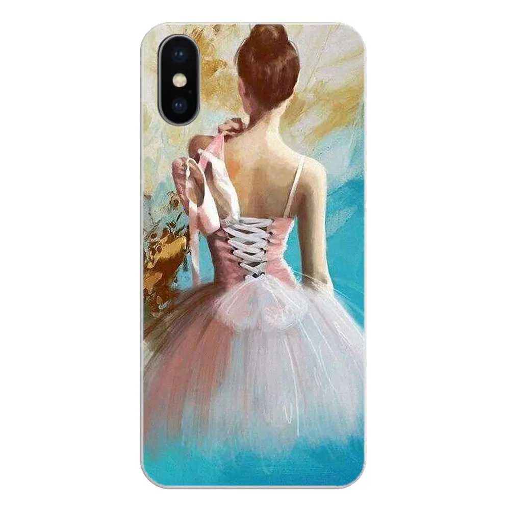 Cover For iPhone XS Max XR X 4 4S 5 5S 5C SE 6 6S 7 8 Plus Samsung Galaxy J1 J3 J5 J7 A3 A5 BALLERINA Ballet Dancer girl design |