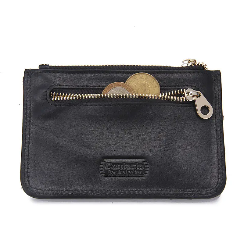 CONTACT'S супертонкий держатель для карт из натуральной кожи короткий кошелек