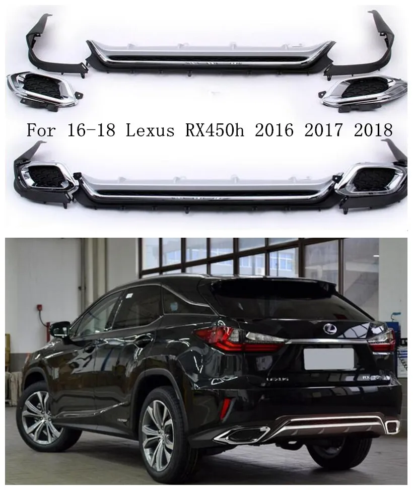 ABS хромированный Автомобильный задний бампер для губ автомобильных фар диффузор