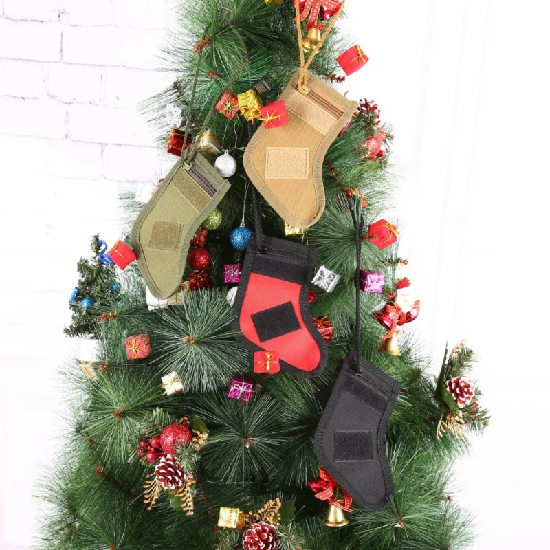 

Christmas Socks Bag Military Bag Accessories Storage Bag Christmas Socks Ornaments Outdoor Sports Adult Christmas
