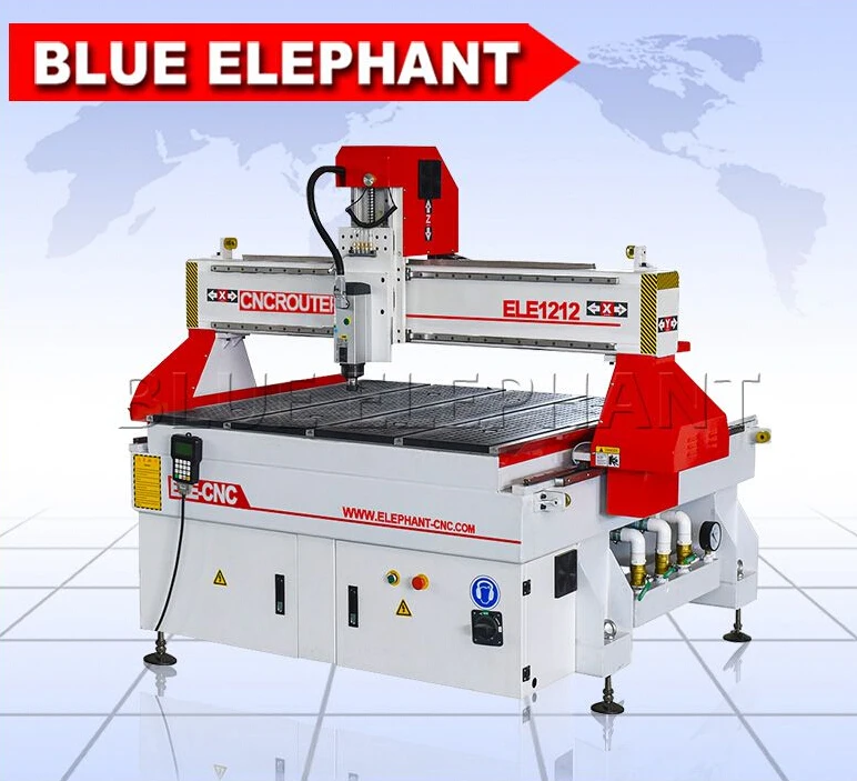Синий слон 1200x1200x200 мм кровать CNC маршрутизатор DSP система управления ELE1212 машина HSD