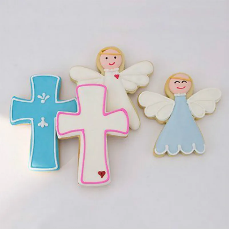KENIAO Holy Cross Cookie Cutter for Kids Birthday Party- 6.7 x 10.5 cm- Biscuit / Fondant / Pastry Cutter- Stainless Steel