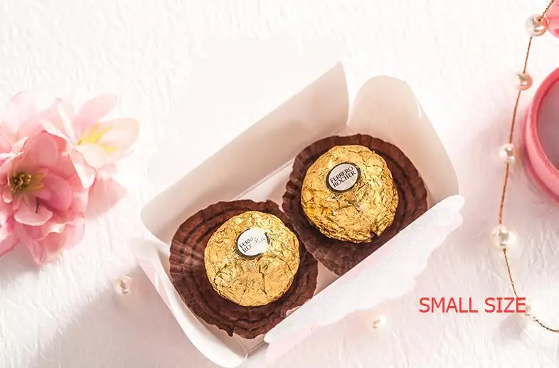 Элегантный розовый цвет свадьбы коробка конфет подарок партии Фавор держатель 50