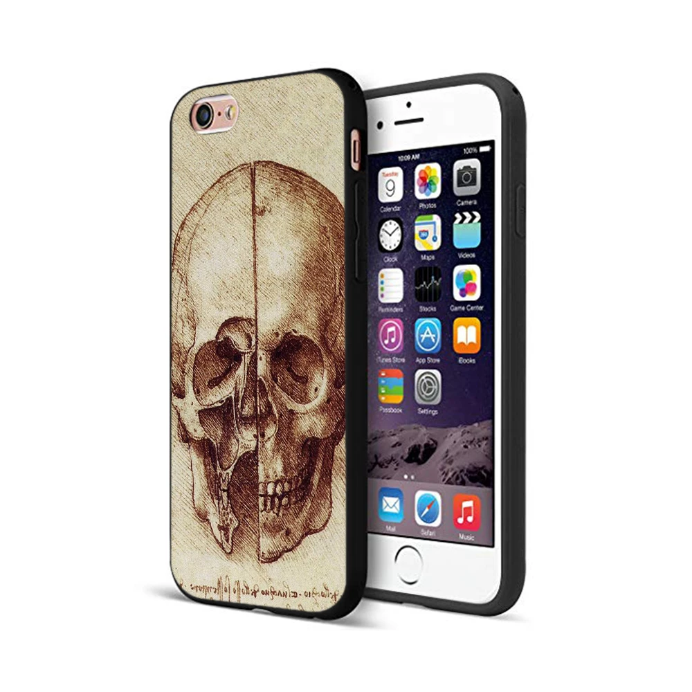 Черный чехол из ТПУ для iphone 5 5s se 6 6s 7 8 plus x 10 силиконовый XR XS 11 pro MAX Мона Лиза