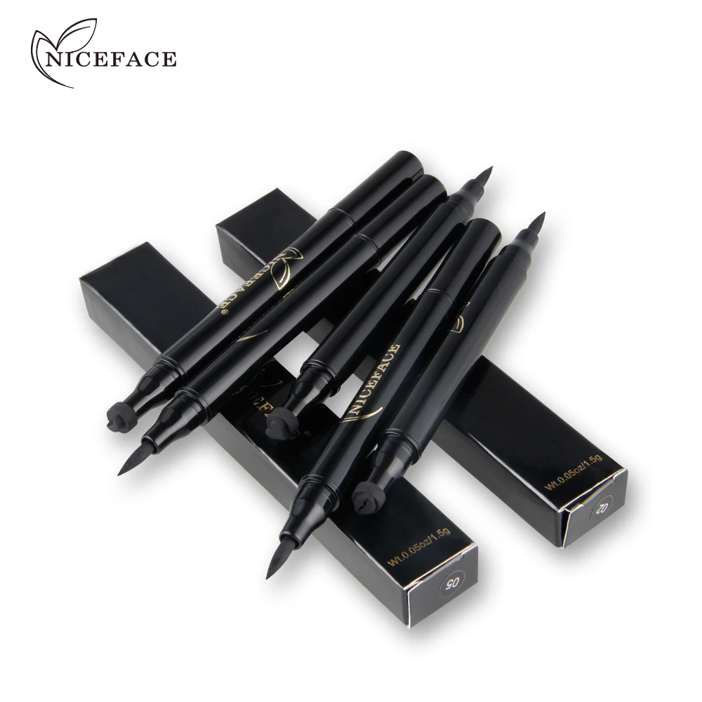 NICEFACE Черная Подводка для глаз Eye Liner ручка макияж Водонепроницаемый Для женщин