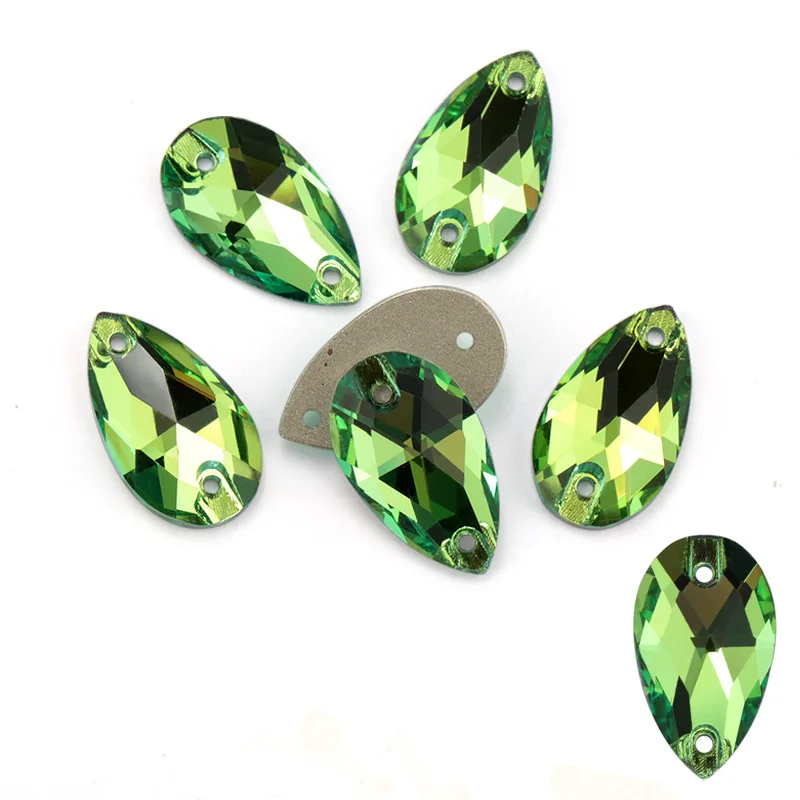 peridot AAAAA качественные Стразы для шитья, стразы для украшения одежды, сумок, одежды, обуви - Цвет: peridot