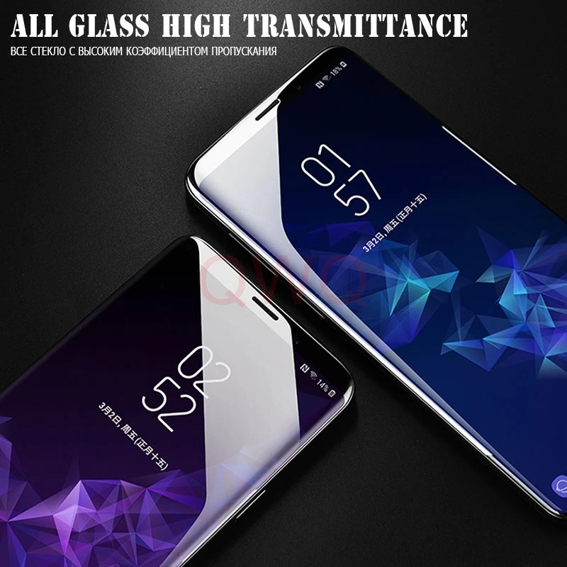 3D полное покрытие закаленное стекло для Samsung Galaxy A7 2018 S8 S9 Plus S7 Edge Note 8 Защитная