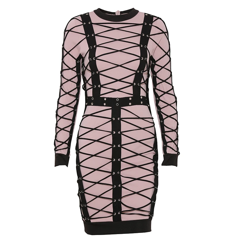 Женское Бандажное платье Parthea роскошное облегающее платье-карандаш в полоску с