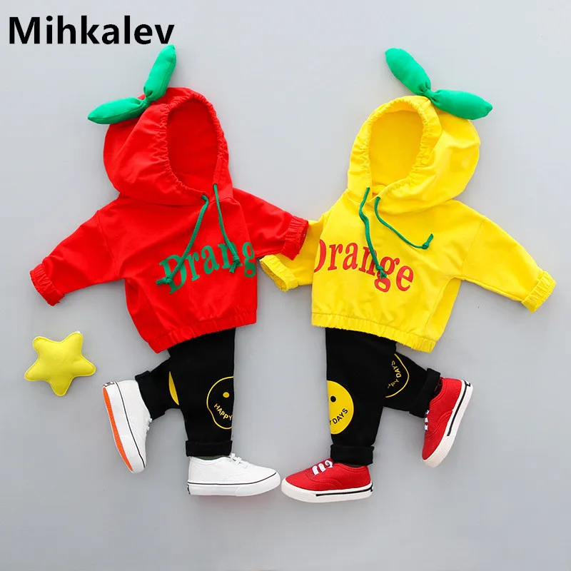 Mihkalev/Модный комплект одежды с длинными рукавами для маленьких девочек 1 3 лет
