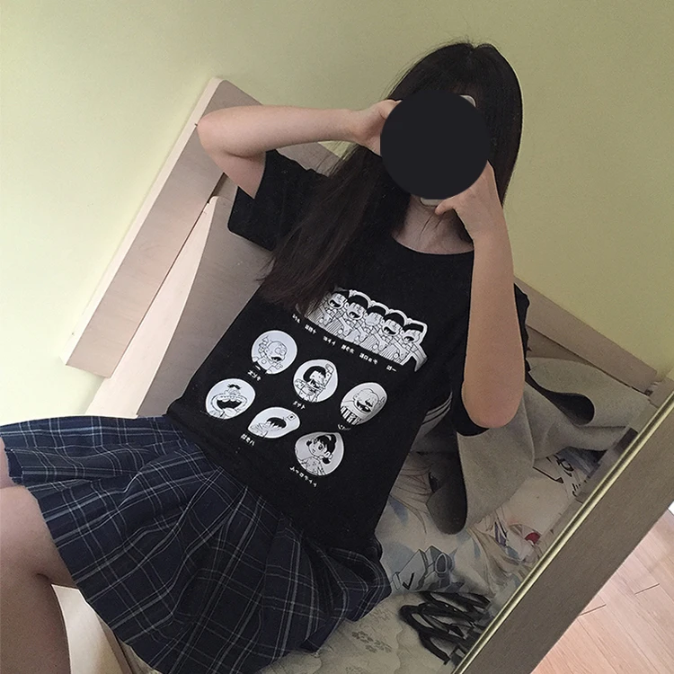 Osomatsu san унисекс свободная футболка летняя хлопковая в стиле аниме BF модная