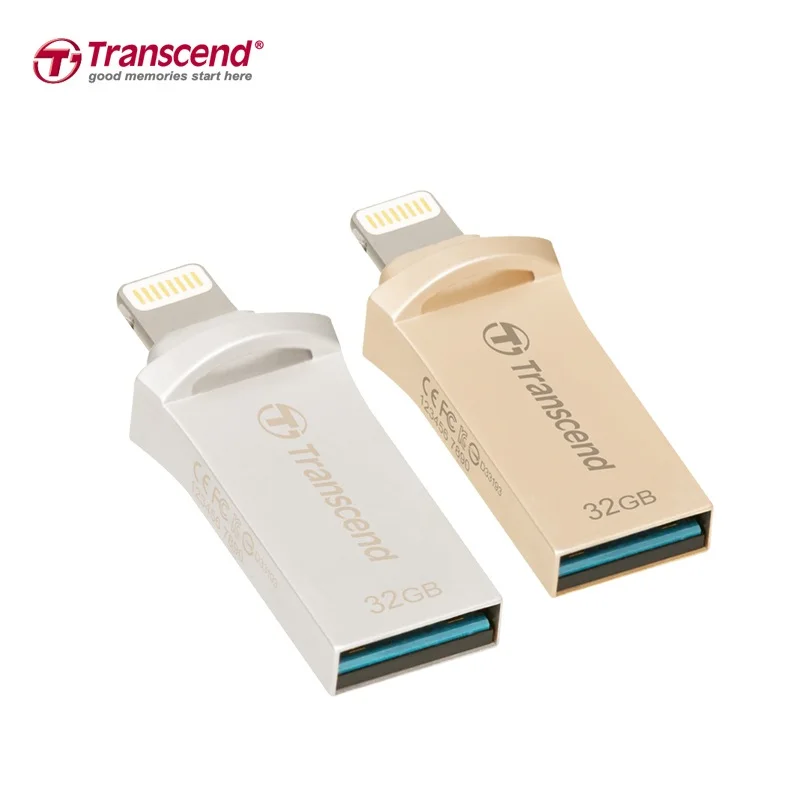 Transcend JetDrive Go 500 Lightning USB 3 1 0 флэш-накопитель 64 ГБ для iPhone7/7 P/6/6s/iPad металлический