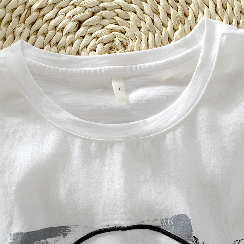 2018 новые летние льняные хлопковые мужские Круглый шею с коротким рукавом