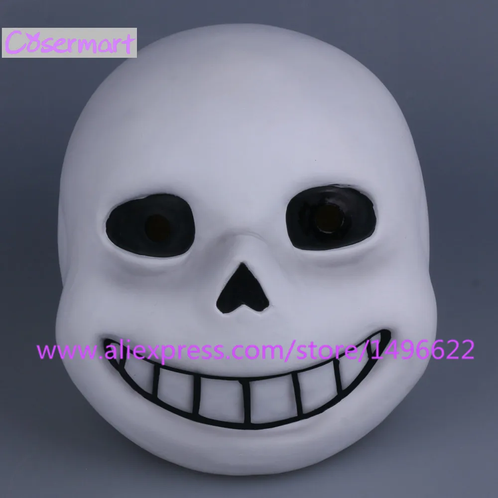Горячие игры Undertale маска жесткий латекс Косплэй шлем Санса для наращивания на всю