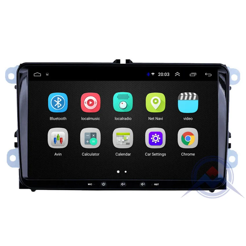 Android 9 0 Автомобильный мультимедийный плеер DVD для Volkswagen Golf Polo Tiguan Passat b7 b6 SEAT leon Skoda