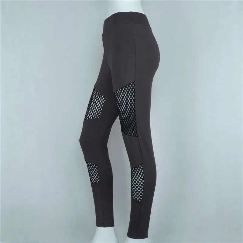 2018 s-xl женские леггинсы сексуальные модные сетчатые Лоскутные Леггинсы